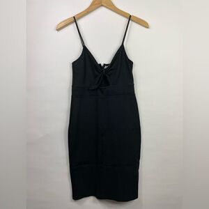 & Other Stories Front Tie Little Black Dress Size 6